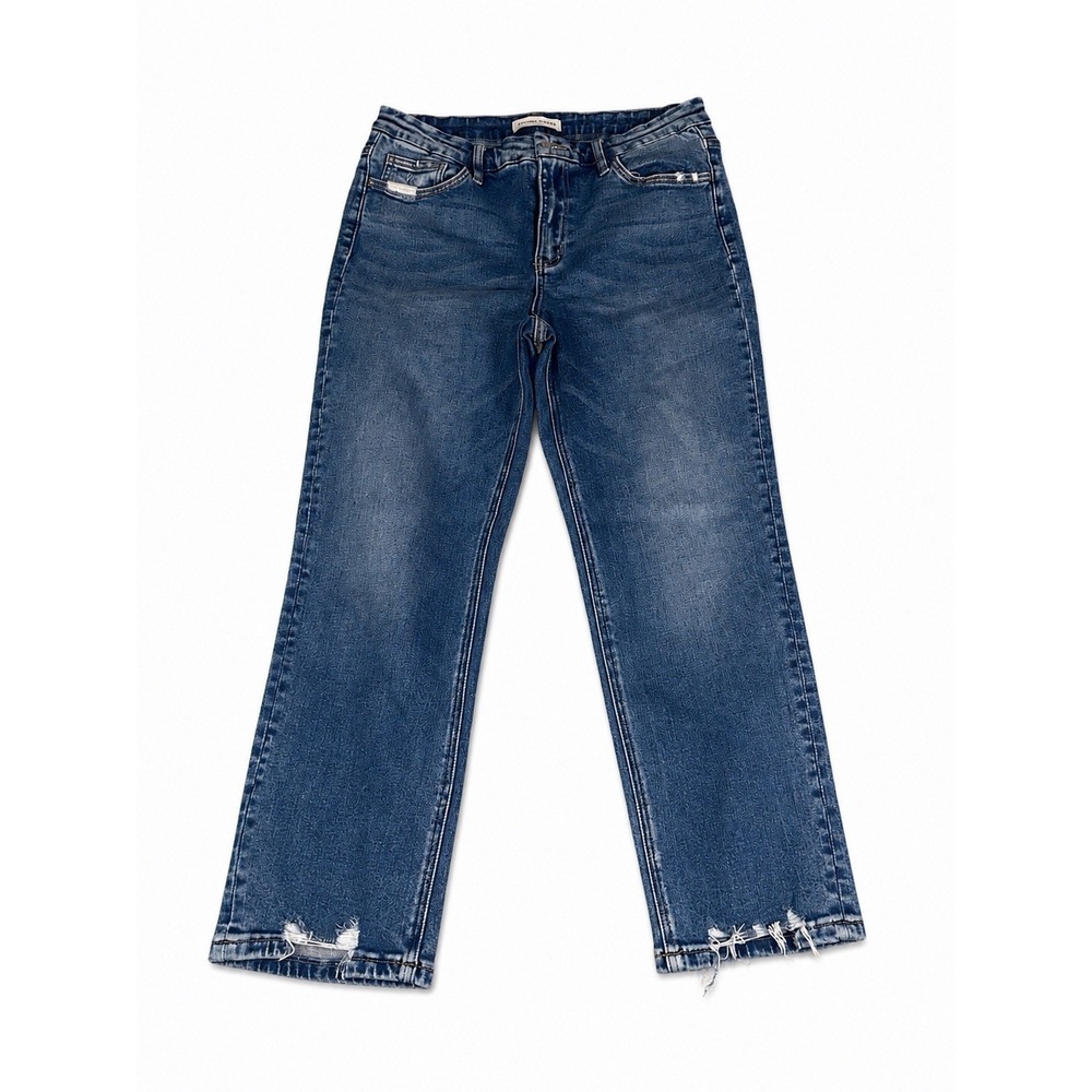 Flying Monkey Distressed Straight Leg Jeans Medium Wash Size 31